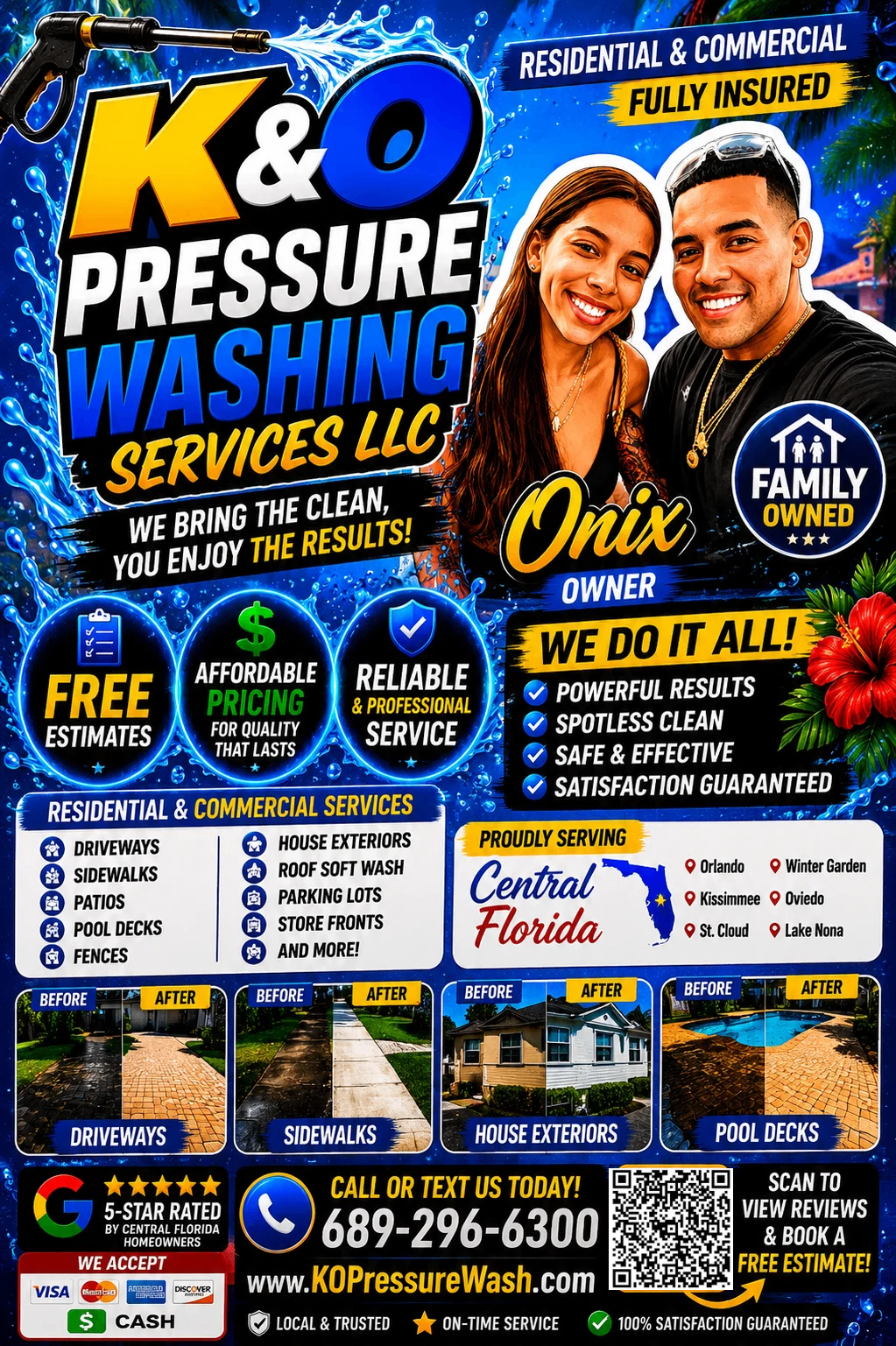 K&O Pressure Washing Services LLC official poster